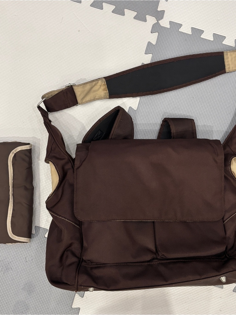 Pottery Barn Kids "The Ultimate" Convertible Messenger Diaper Bag